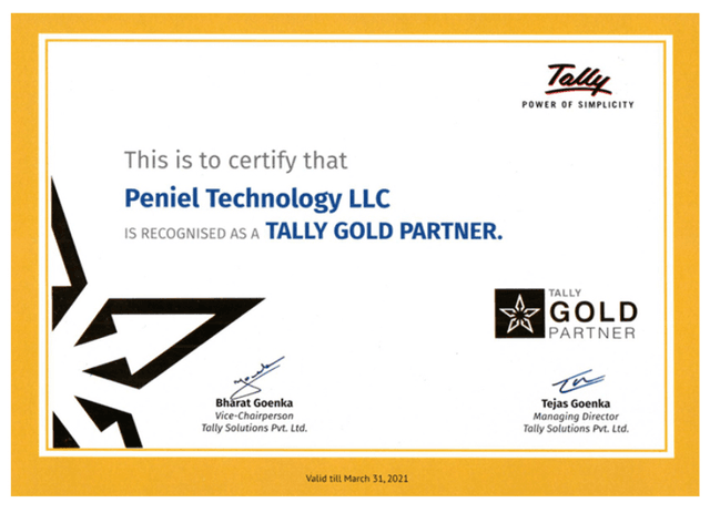 Tally Gold Partner