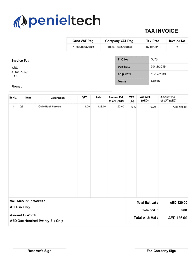 Invoice 1