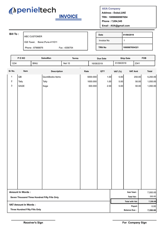 Invoice 8