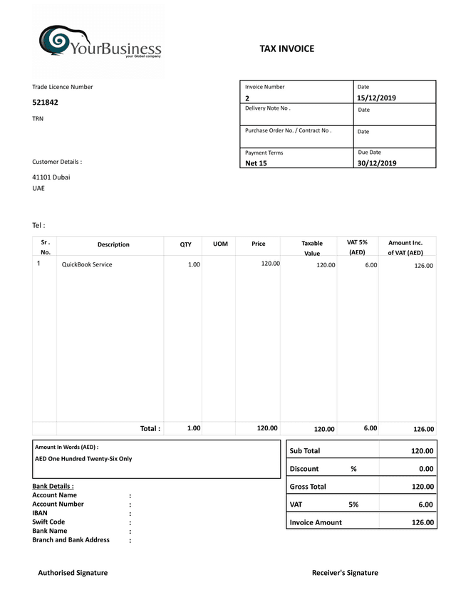 Invoice 6