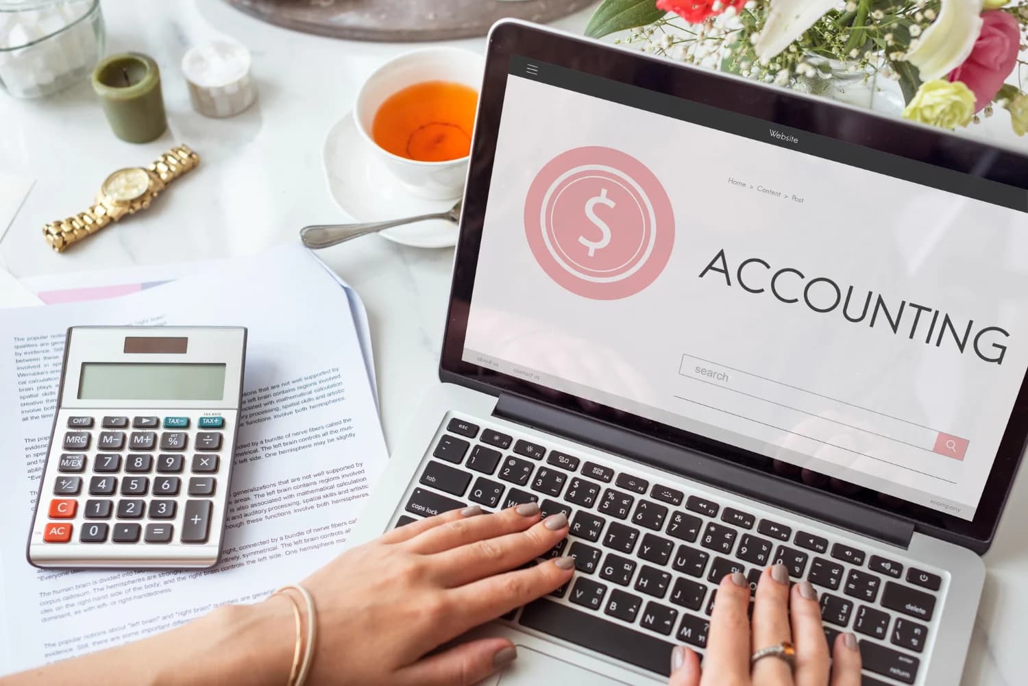 Accounting dashboard