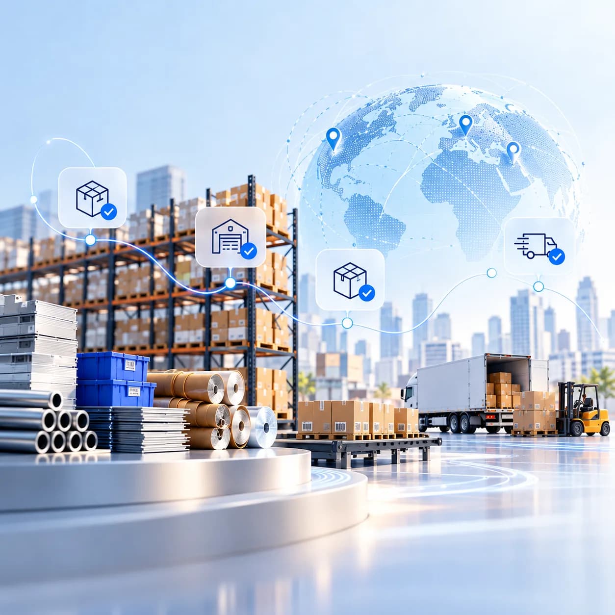Inventory movement across warehouse locations